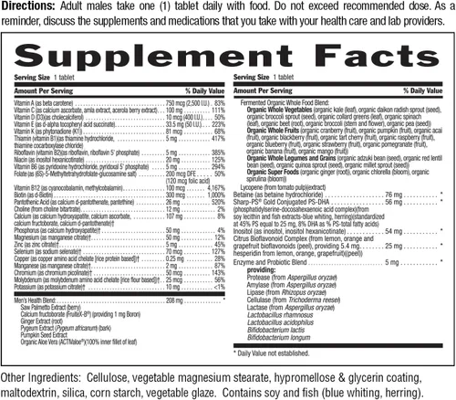 Vista 6 de Country Life CORE Daily-1 Multivitamínico para hombres mayores de 50 años, sin gluten, apoyo energético con vitaminas B coenzimadas, probióticos