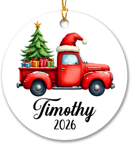 Vista 11 de Adorno de tren de Navidad, adorno de tren personalizado para decoración de árbol de Navidad, adorno personalizado de tren de amor para niños