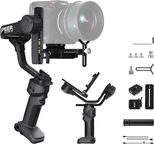 Vista 8 de ZHIYUN Crane 4E Estabilizador de cámara de 3 ejes para cámaras DSLR y sin Gris-oscuro