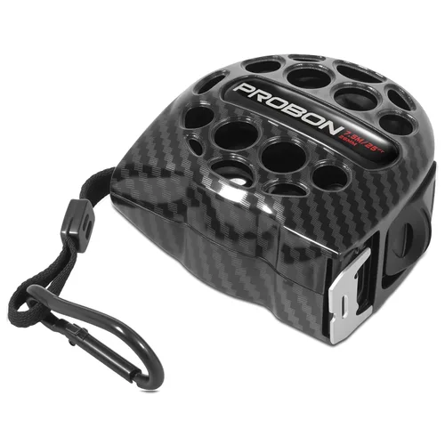 Vista 8 de Cinta métrica negra 25FT/7.5M de acero inoxidable con escala de doble cara, impermeable, retráctil, cinta de medición práctica para construcción