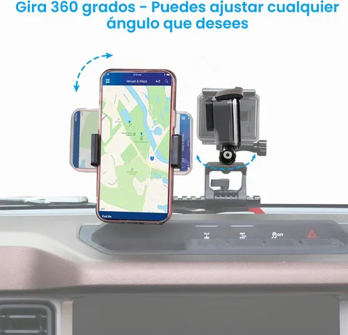 Vista 4 de sukemichi Soporte de teléfono para Bronco, soporte multifuncional para teléfono celular, soporte de cámara para Ford Bronco 2021-2026 2 puertas 4