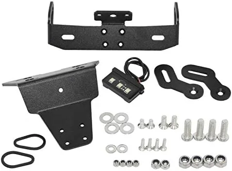 Vista 7 de Soporte de matrícula para guardabarros trasero, marco de matrícula con luz LED para Yamaha XJ6/DIVERSION/F XJ6N XJ6F XJ6S FZ6R FZ-6R 2009 2010 2011