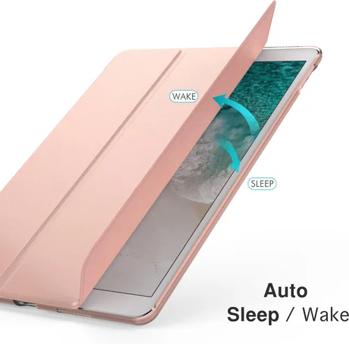 Vista 4 de Funda MoKo ultra fina con soporte inteligente para iPad Pro 10.5 2017 - Tablet matriz, 1-Oro Rosa