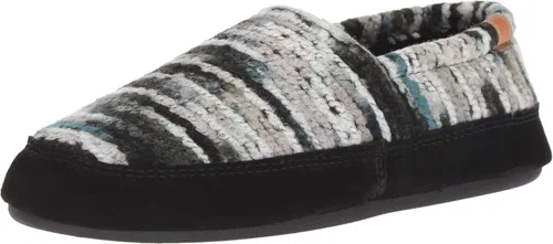 Vista 19 de Acorn - Pantuflas estilo mocasín para mujer Hojas marrones y rosadas