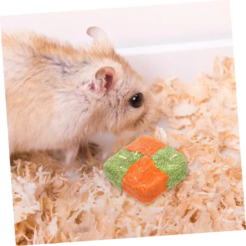 Vista 3 de Juguetes masticables de conejo, bocadillos naturales para golosinas molares saludables para mascotas, juguetes masticables para conejitos de indias