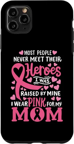 Vista 13 de Breast Cancer Awareness Wear Pink for My Mom Support Kids Case for iPhone 17