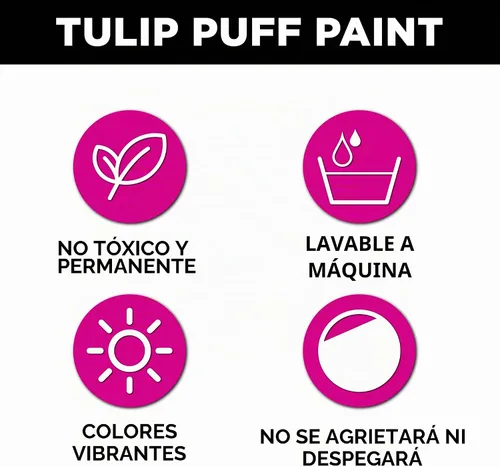 Vista 3 de Tulip pintura en relieve para tela 4 onzas Azul con purpurina