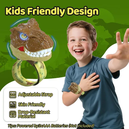 Vista 8 de Vvinca Walkie Talkies de dinosaurio para niños, paquete de 2 – Juguetes de juguete al aire libre para niños de 3 a 12 años, 1000 pies de largo