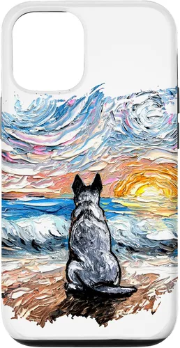 Vista 28 de Blue Heeler Starry Night Artwork Cattle Dog Lover Gift Case for iPhone 17
