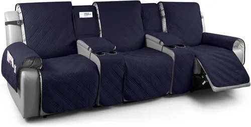 Vista 14 de TAOCOCO - Funda impermeable para sofá biplaza reclinable con consola central, 2 plazas