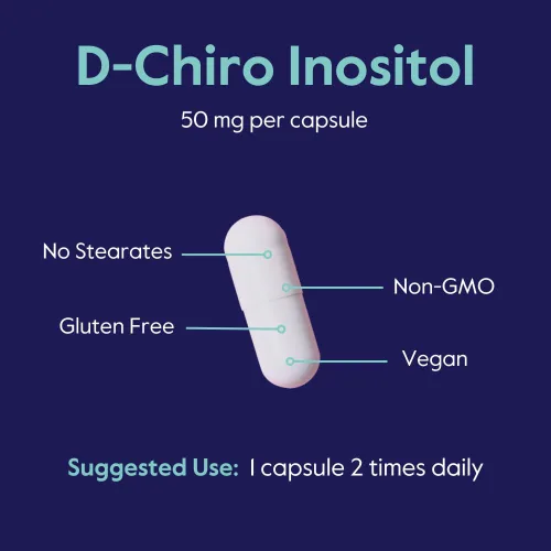 Vista 6 de BESTVITE D-Chiro Inositol (120 cápsulas vegetarianas) - Sin estearatos - Vegano - Sin OMG - Sin gluten