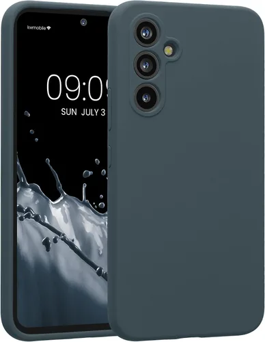 Vista 107 de kwmobile Funda compatible con Samsung Galaxy A13 4G - Funda delgada de silicona TPU - Acabado suave al tacto - Amarillo radiante
