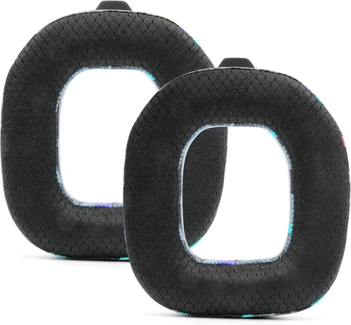 Vista 6 de WC Freeze A40 - Almohadillas de gel de enfriamiento de tela híbrida de repuesto para Astro A40 TR solamente, fabricadas por Wicked Cushions, Negro