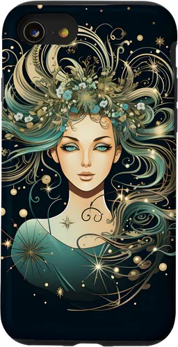 Vista 18 de Virgo Zodiac Sign Horoscope Galaxy Stars Case for iPhone 17