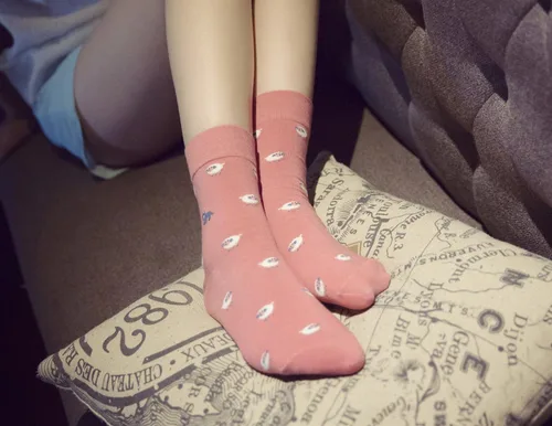 Vista 4 de Losa Kute - Calcetines para mujer con diseños de cactus calcetines de algodón calcetines largos divertidos para mujer lindos calcetines con dieño