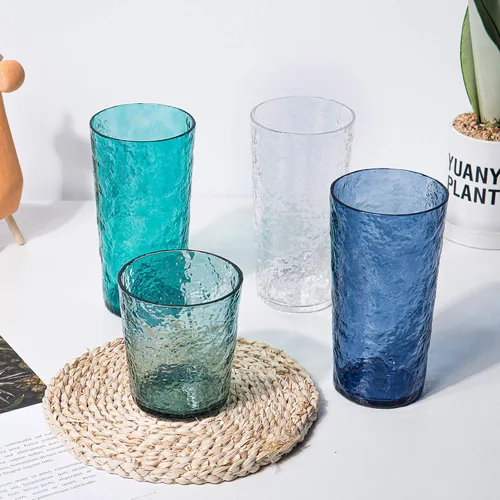 Vista 4 de KX-WARE Vasos de plástico de acrílico de 18 onzas, juego de 6 unidades, color azul