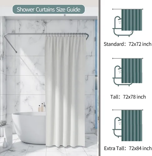Vista 5 de CAPSCEOLL Navy Contemporary Geometric Shower Curtain for Bathroom Blue Gingham Pattern Repeat that is and Repeats Fabric Bath Curtain Country Cloth