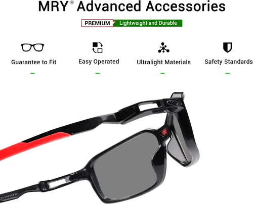 Vista 22 de Mryok Auriculares de repuesto para gafas de sol Oakley Carbon Prime OO6021 - Opciones