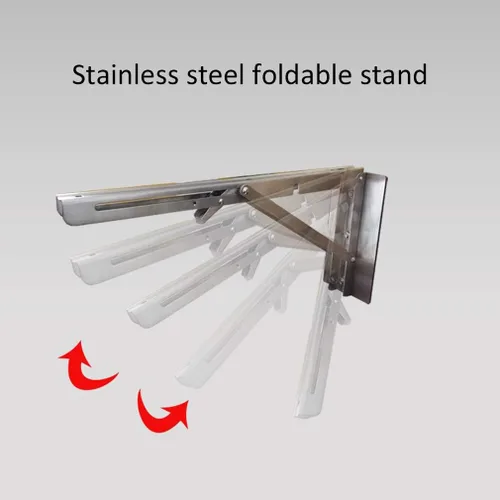 Vista 5 de Mesa de comedor plegable para colgar en la pared, escritorio multifunción para ordenador, mesa de trabajo en casa, oficina con soporte de acero
