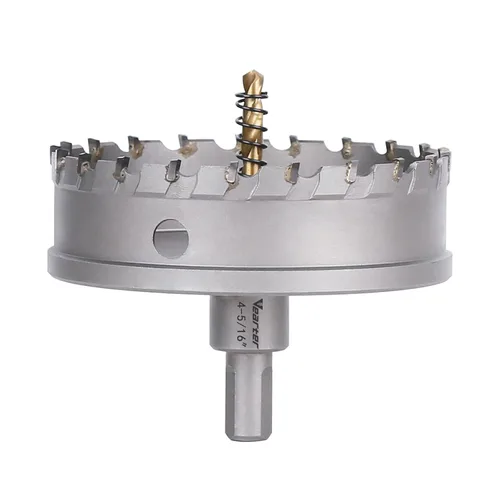 Vista 10 de Sierra perforadora de carburo de 1-1/2 pulgadas (1.496 in) para metal duro, cortador de agujeros con punta de carburo de tungsteno con broca piloto