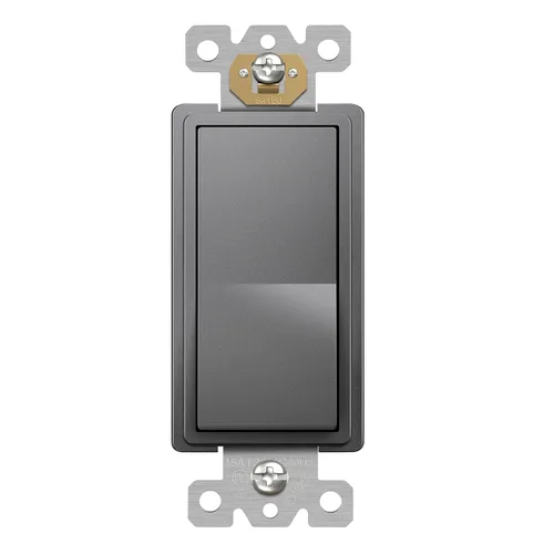 Vista 14 de ENERLITES Interruptor de luz de paleta decorativa de 3 vías, acabado brillante, un solo polo o tres vías, 3 cables, tornillo de puesta a tierra