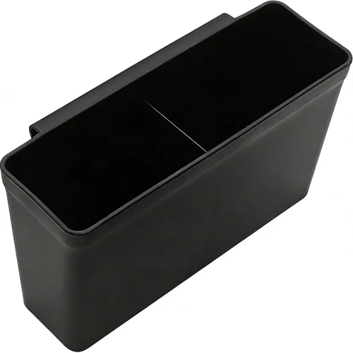 Vista 12 de Black Hanging Utensil Holder With Hook, Dish Drying Rack, Silverware Basket Negro