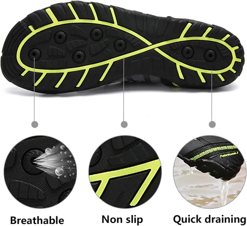 Vista 6 de Zapatos de agua para hombre y mujer, zapatos de agua descalzos, de secado rápido, para playa, natación, buceo, kayak, surf, deportes acuáticos