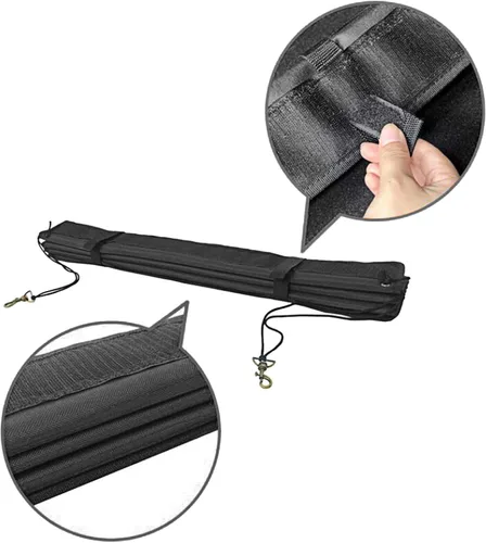 Vista 4 de otoez Protector de parachoques para automóviles, protector de parachoques trasero plegable para camión, tapete universal para maletero, tapete