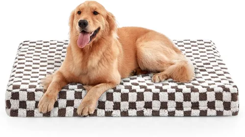 Vista 12 de JOEJOY Cama para Perros Medianos, Cama Ortopédica Grande para Perros con Funda Lavable Extraíble, Linda Cama de Felpa Moderna y Espuma Viscoelástica