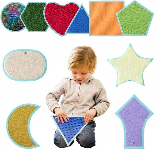 Vista 9 de ODOXIA Alfombrillas sensoriales para niños autistas Azulejos sensoriales para niños Panel de pared sensorial Alfombrillas sensoriales