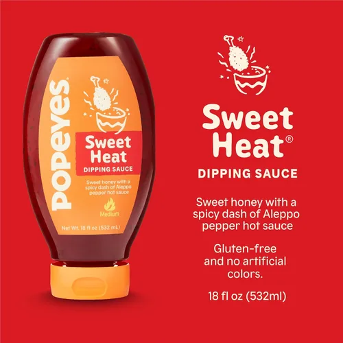 Vista 5 de Salsa para untar de Popeyes Sweet Heat (Paquete de 2)