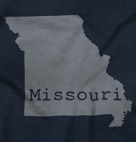 Vista 2 de Missouri State Map Shape Souvenir MO Pride - Sudadera para hombre