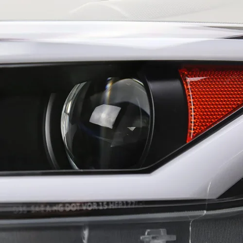 Vista 8 de SPEC-D TUNING Faros proyectores negros con barra LED y animación de inicio compatibles con Ford Mustang 2015-2017, Ford Mustang Shelby 2018-2020