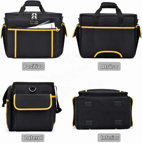Vista 8 de CAB55 Estuche para máquina de coser - Bolsa de transporte con relleno extraíble, bolsa para máquina y accesorios