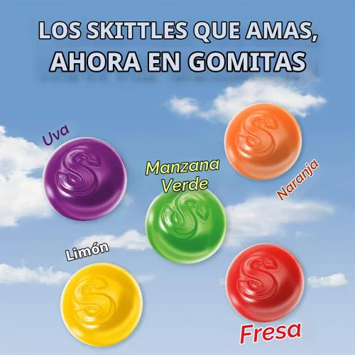 Vista 6 de SKITTLES Gummies Original Gummy Candy, aperitivo para llevar, 5.8 onzas