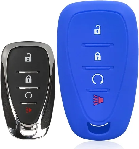 Vista 5 de para Chevrolet Monza Funda de silicona para llave de coche (Negro)