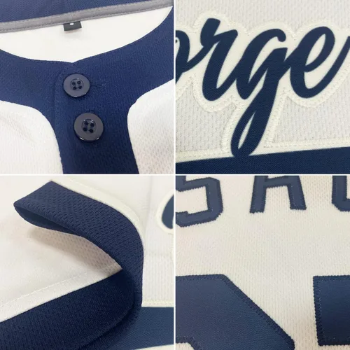 Vista 6 de Camisetas de béisbol personalizadas con dos botones, camisetas de sóftbol personalizadas con logotipo de nombre cosido para hombres, mujeres