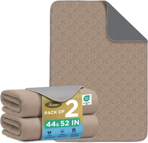 Vista 22 de Alsunny Almohadillas de orina de hospital para niños de 18 x 24 pulgadas (paquete de 4), almohadillas de humectación de cama para niños, almohadilla