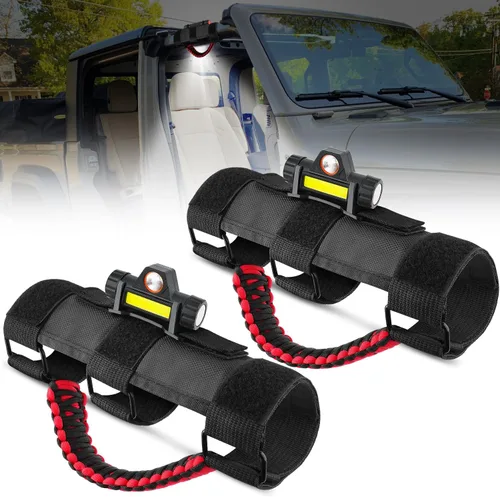 Vista 9 de Nilight Luz de cúpula UTV, universal, de 1.5 a 2.0 pulgadas, montaje en barra antivuelco, LED interior, haz combinado de foco e inundación, luces