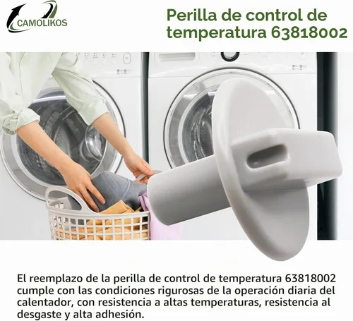 Vista 3 de 63818002 Pomo de control de temperatura para piezas de repuesto TPI63818002 (paquete de 2)
