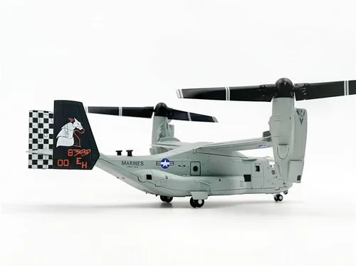 Vista 7 de V-22 Osprey Gray 1/72 Modelo de avión fundido a troquel (mezcla 03)