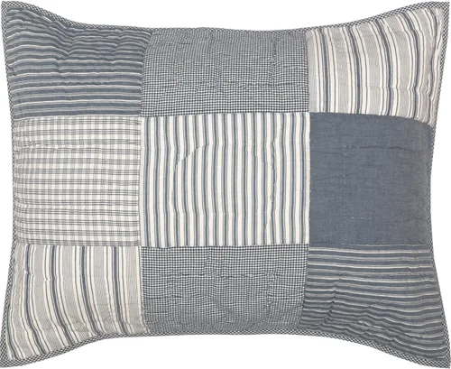 Vista 12 de VHC Brands Sawyer Mill - Almohada decorativa familiar azul para sofá, sofá o cama, 14 x 22 pulgadas
