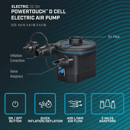 Vista 3 de Bestway Bomba de aire eléctrica PowerTouch D Cell
