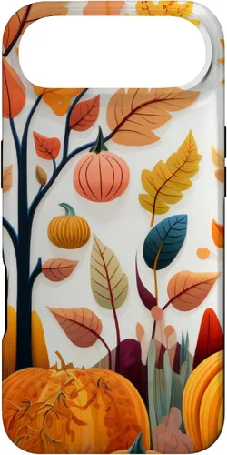 Vista 27 de Fall Leaves Autumn Pumpkin Theme Autumn Color Yellow Case for iPhone 17