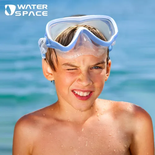 Vista 7 de Water Space Gafas de natación para niños con cubierta de nariz para niños y jóvenes de 3 a 15 años, lentes antiroturas con protección UV, sin fugas