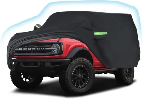 Vista 65 de Proadsy - Funda de automóvil de ajuste personalizado para Ford Bronco 2021 Bloqueo UV impermeable con forro suave que evita fugas y arañazos.