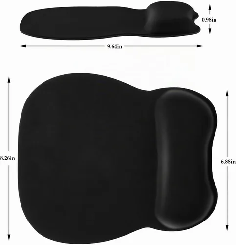 Vista 5 de EooCoo Alfombrilla ergonómica para mouse con soporte de muñeca, alfombrilla de mouse con reposamuñecas de espuma viscoelástica y base antideslizante