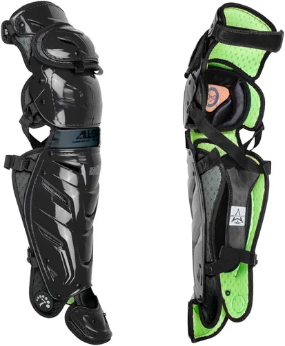 Vista 18 de All-Star Adult System 7 - Protector de piernas, recortado gris, corto de 15.5 pulgadas de longitud
