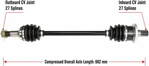 Vista 4 de ATVPC Eje trasero CV para Arctic Cat Prowler 550 650 700 y 1000 1436-411