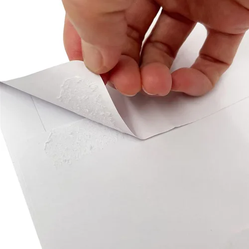 Vista 4 de Sobres de invitación A9 (100 unidades de 5.75 x 8.75 pulgadas) - Sobres de papel blanco con diseño sin ventanas de 120 GSM con cierre automático